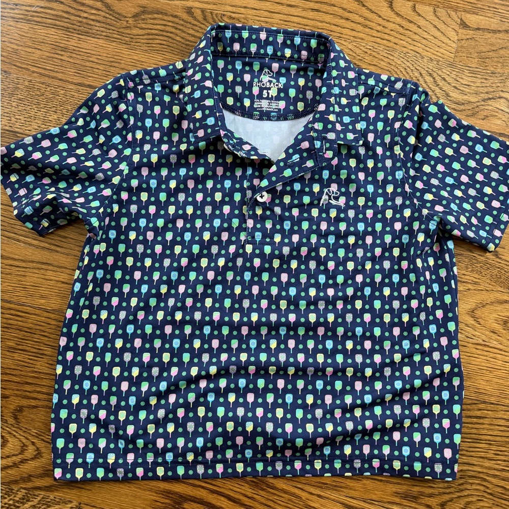 Rhoback boys 5T pickleball polo